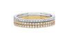 Trio Thin Stackable18K Gold  , 0.93 Carats
