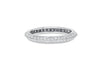 Double Pave Row 18K White Gold Diamond Ring, 0.86 Carats
