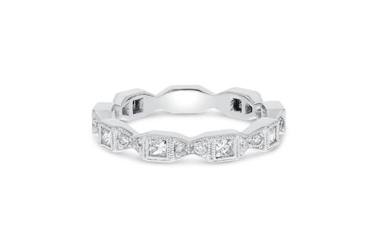 18K White Gold Diamond Ring, 0,59 Carats