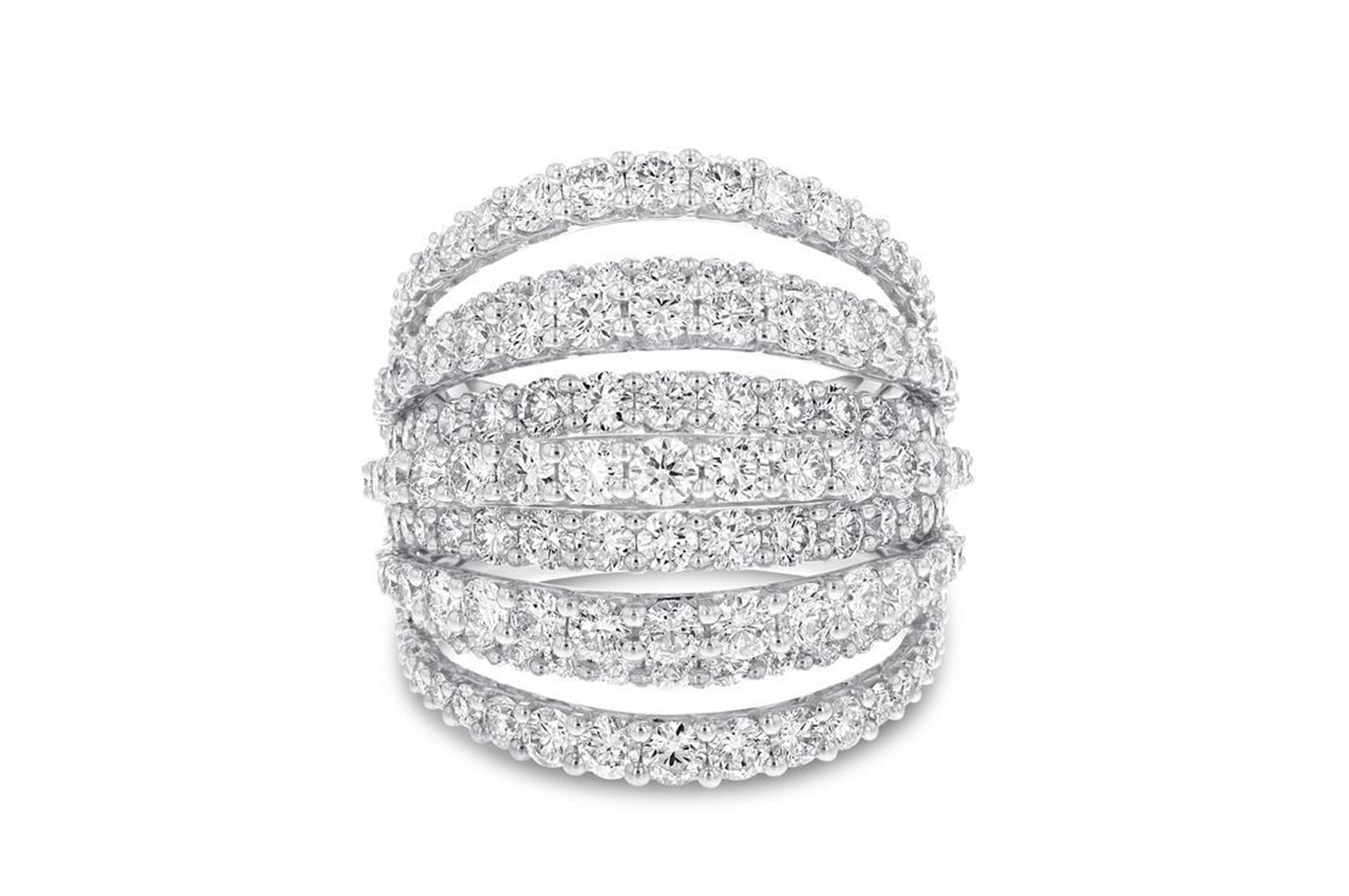 'Angelique' 18K White Gold Ring 4.80 Carats