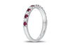 &#39;Ruby&#39; 18K White Gold Diamond &amp; Gemstone Ring, 0.58 Carats