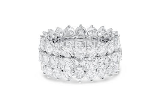 'Diana' 18K White Gold Diamond Ring, 11.80 Carats