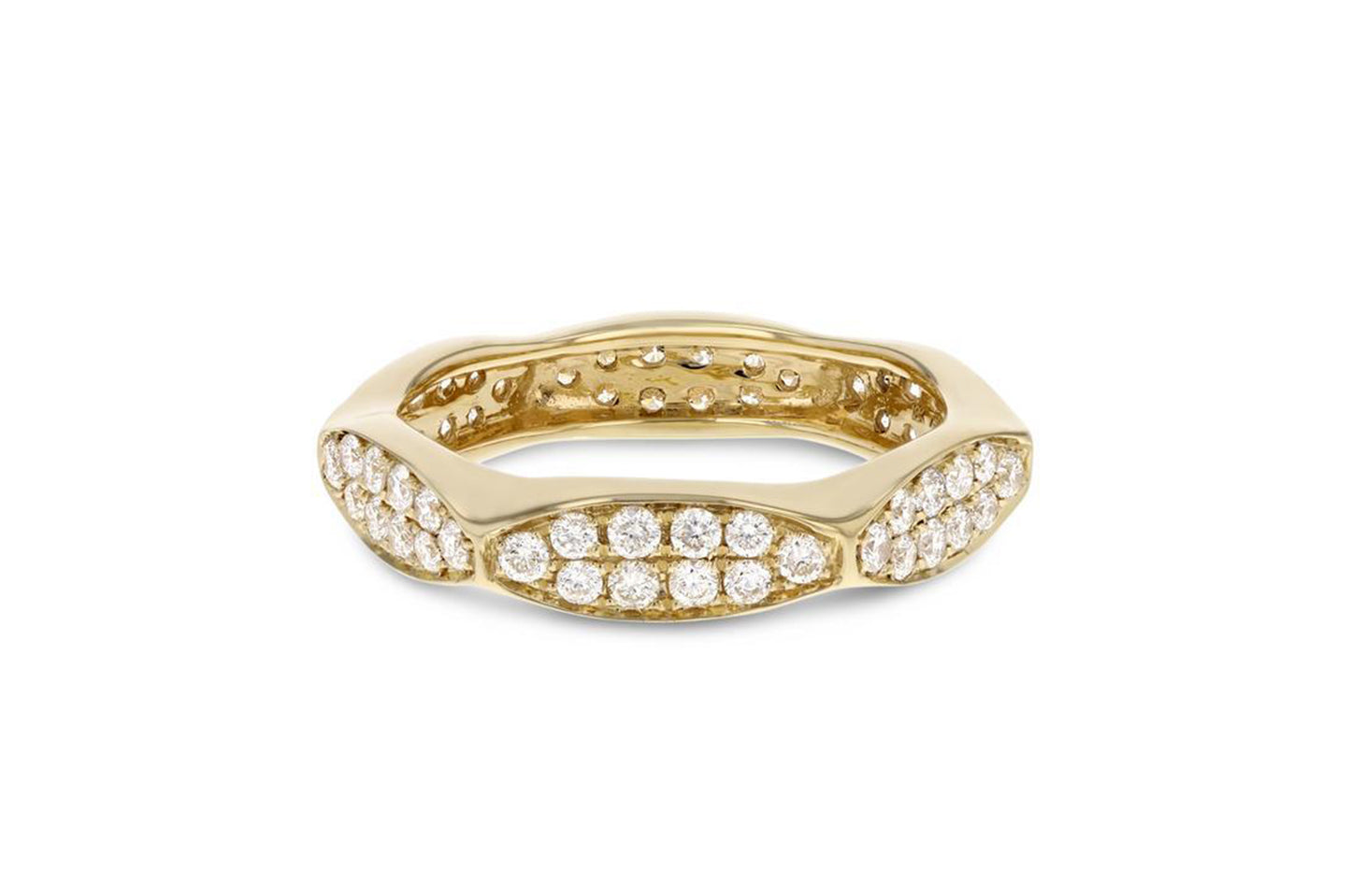 Diamond 'Loren' Yellow Gold Eternity Band, 0.93 Carats