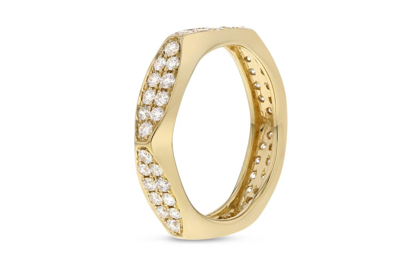 Diamond 'Loren' Yellow Gold Eternity Band, 0.93 Carats