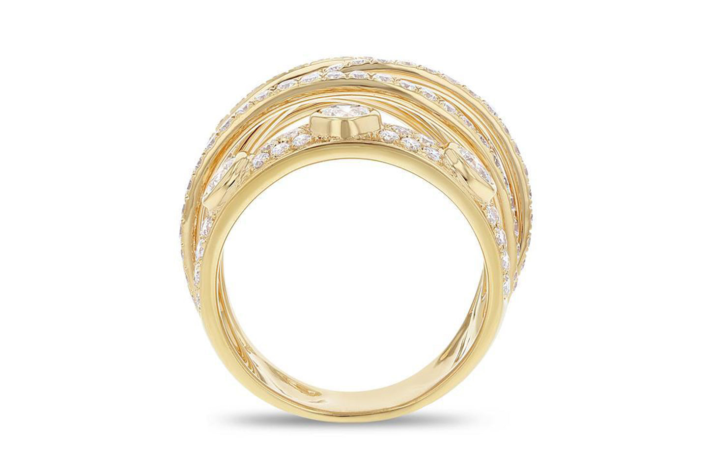 'Stellar' 18K Rose Gold Diamond Ring , 1.92 Carats