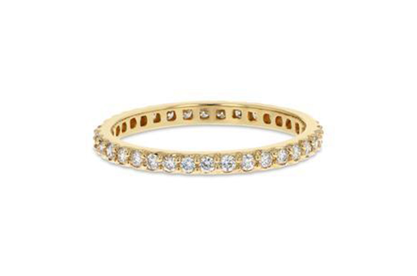 Petite Eternity Band Diamond Yellow Gold, 0.45 Carats