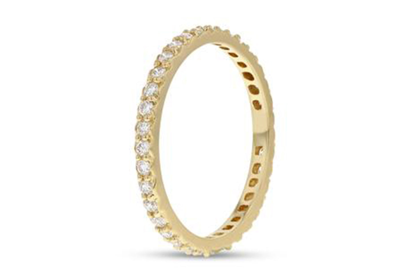 Petite Eternity Band Diamond Yellow Gold, 0.45 Carats