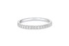 &#39;Chanel&#39; 18K White Gold Diamond Half Band Ring 0.47 Carats