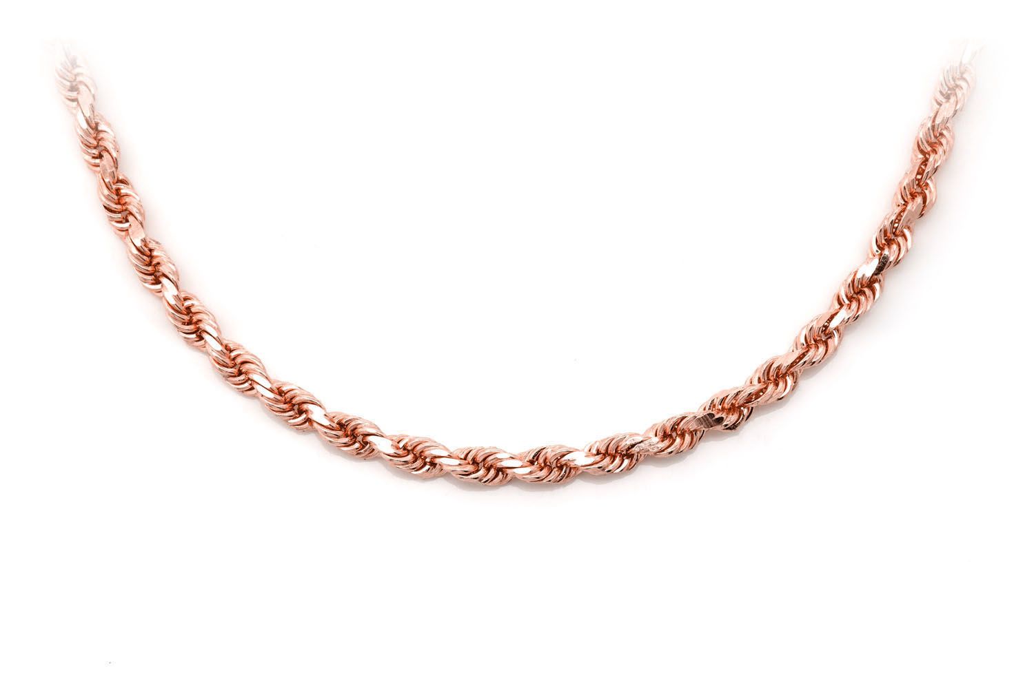 3mm Rope 24 Inches 14k Chain - Amina Sorel Fine Jewelry