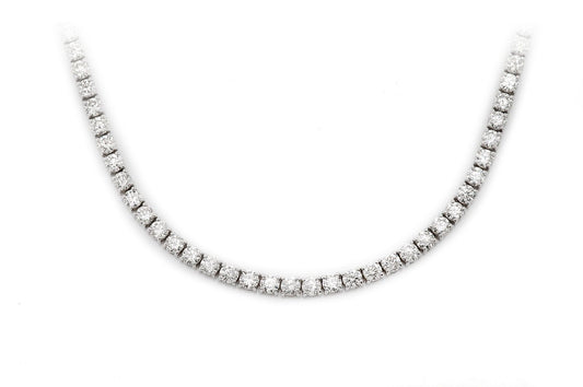 13pt Tennis Necklace 14k   20.60ctw