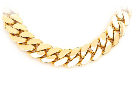 16mm Miami Cuban 14k   Chain