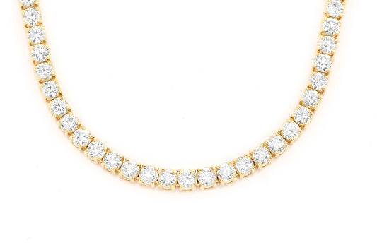30pt Tennis Necklace 14k   36.71ctw
