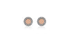 Pave 15-Stone Halo Earrings