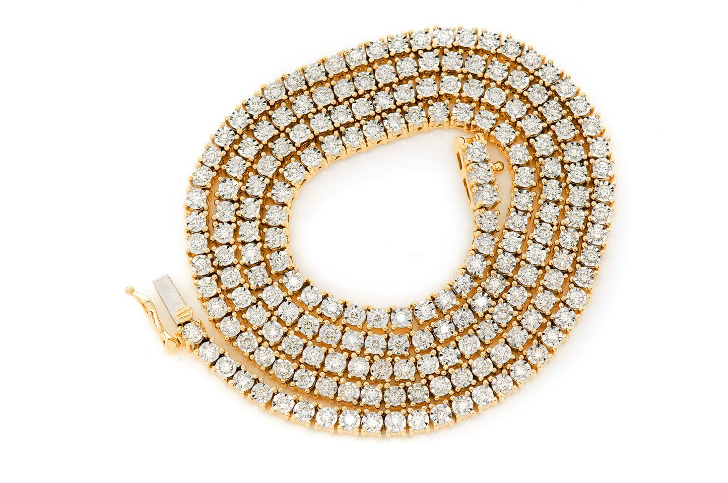 2pt Miracle Necklace 14k   5.50ctw