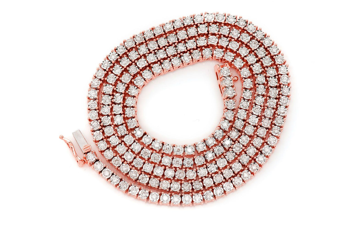 2pt Miracle Necklace 14k   5.50ctw