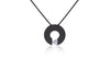 Malfinia Black Anodized Stainless Steel Necklace
