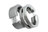 Straight Double Slit Stainless Steel Ring