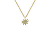 Mini Stella Gold  Single Necklace with Blue Topaz- Emily Kuvin