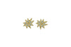 Mini Stella Gold Stud Earrings with Blue Topaz- Emily Kuvin