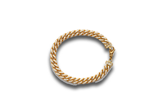 Mini Diamond Cuban Bracelet