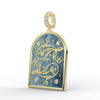 ‘12ème Maison’ Twelfth House Zodiac Ombre Enamel Bezel Diamond with Pave Enhancer