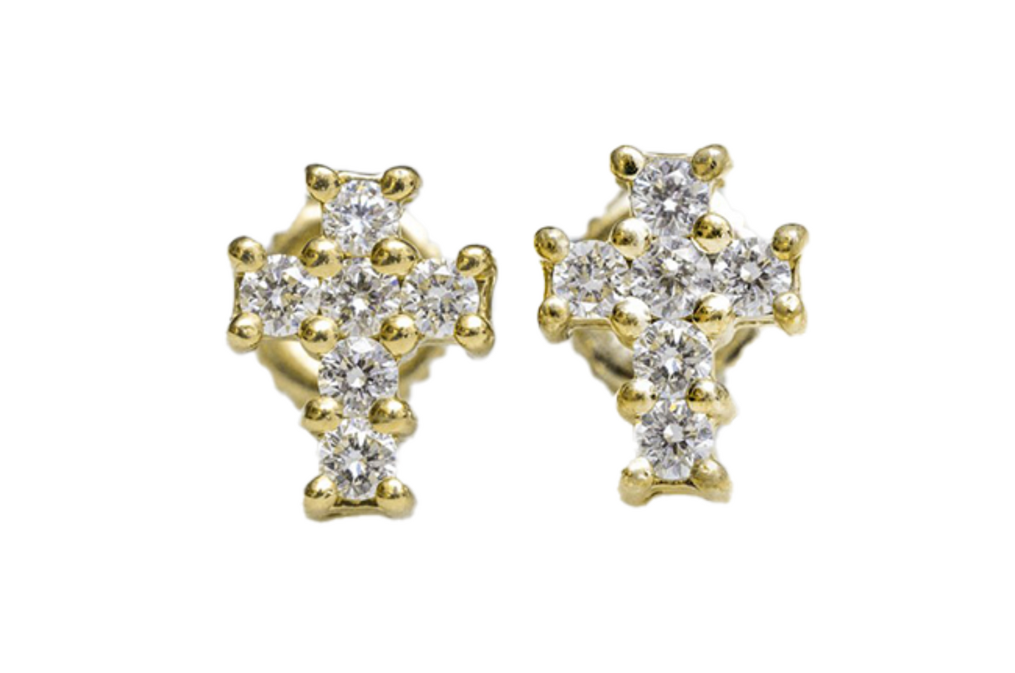 Baby Box Cross Earrings