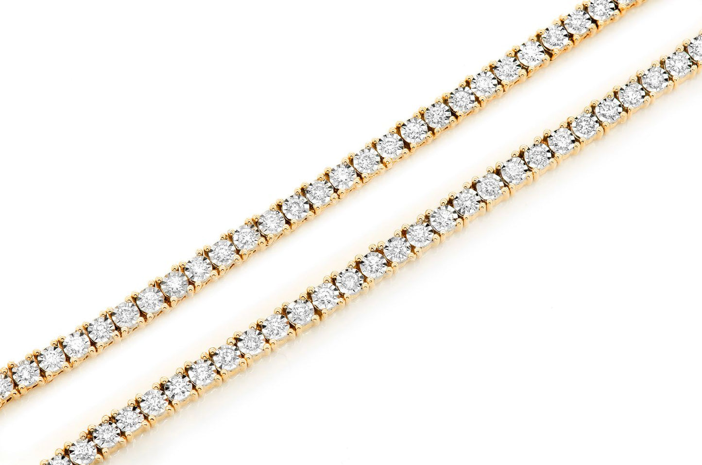 2pt Miracle Necklace 14k   5.50ctw