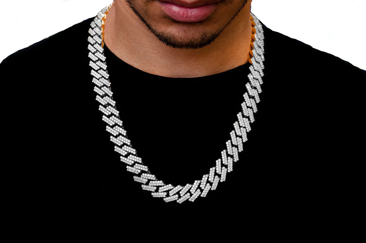 Miami Cuban Necklace 14k 39.51ctw Amina Sorel Fine Jewelry