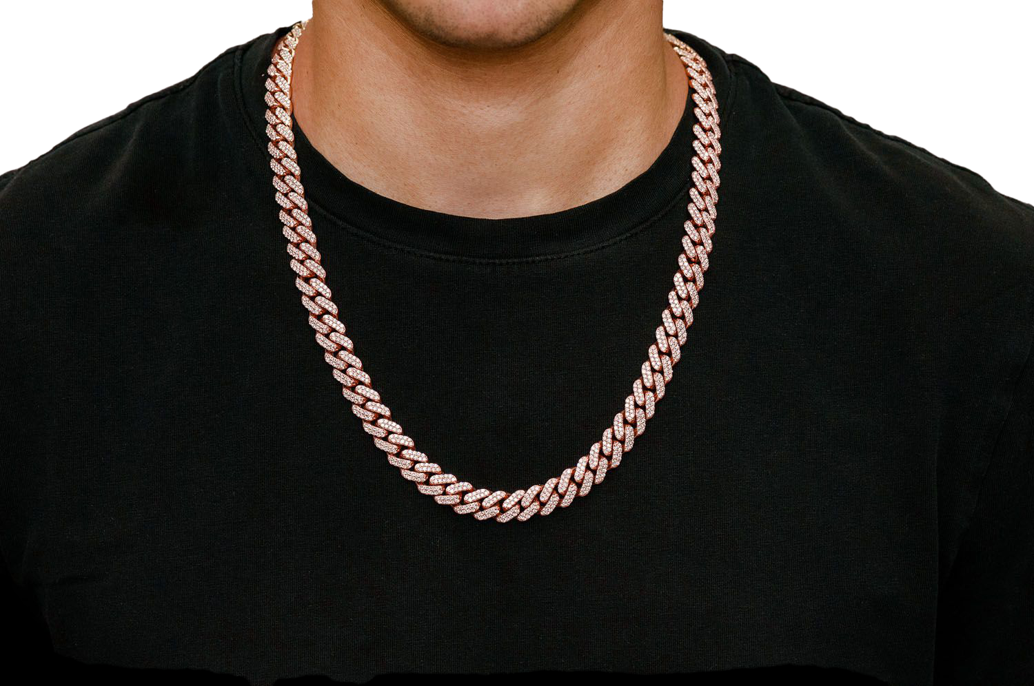 10mm Diamond Miami Cuban Necklace 14k – Amina Sorel Fine