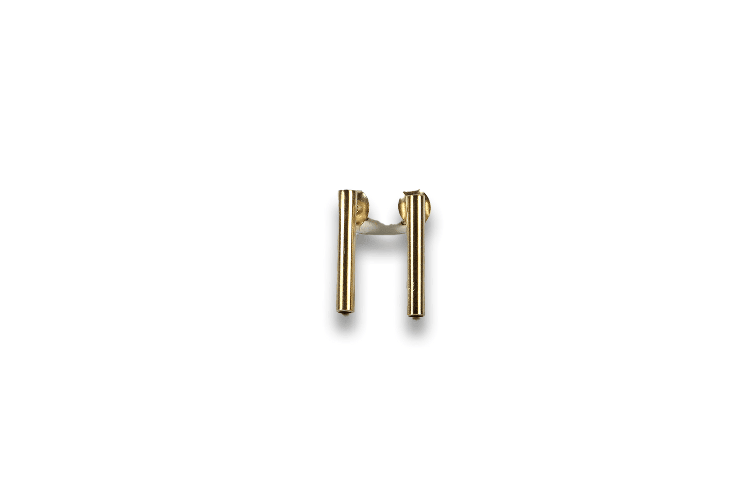 14kt gold Tube Studs- Adriatic