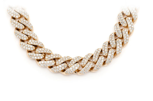 16mm Diamond Miami Cuban Necklace 14k   39.30ctw