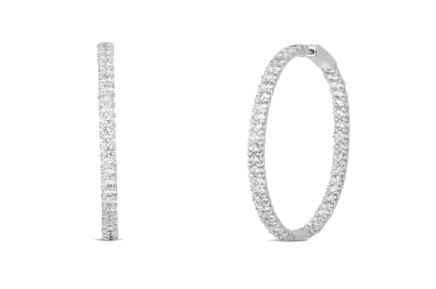 Diamond Eternity Hoops