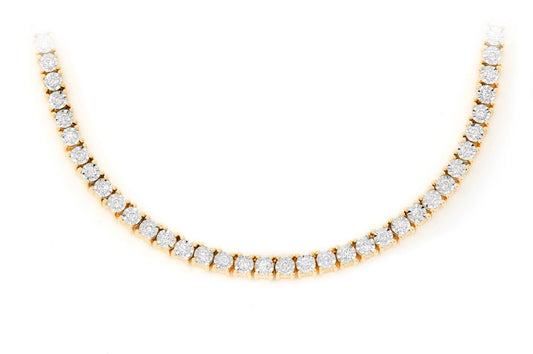 2pt Miracle Necklace 14k   5.50ctw