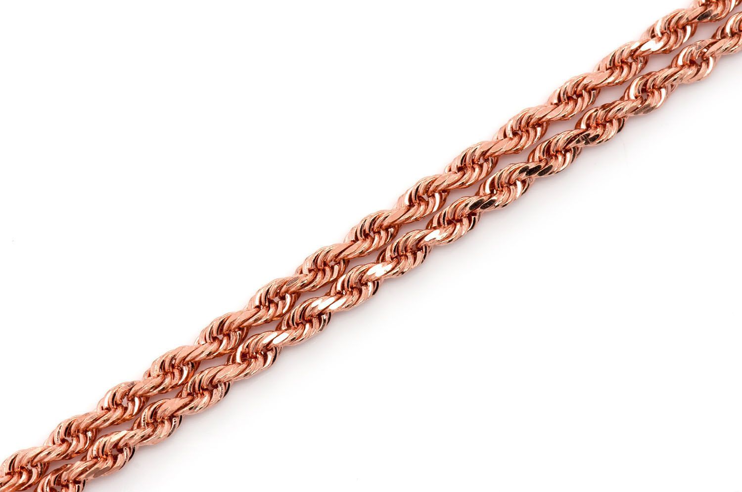 2.5mm Rope 14k Chain - Amina Sorel Fine Jewelry