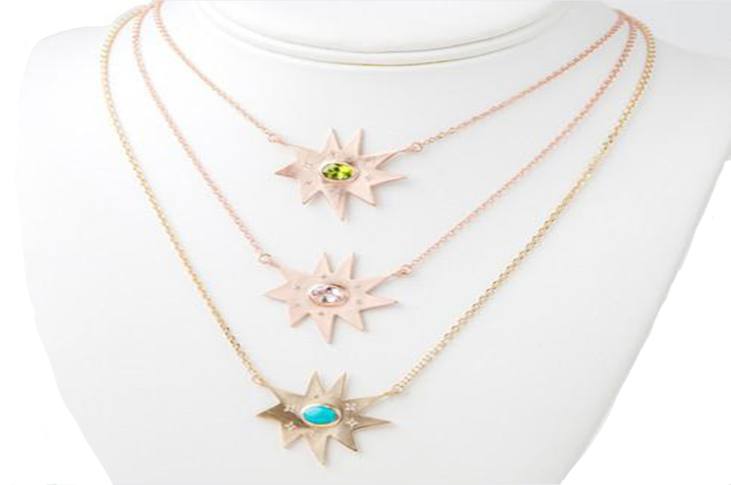 Gold Stella Turquoise Necklace: Emily Kuvin