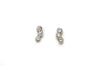 14kt gold Curved Stone Studs- Adriatic