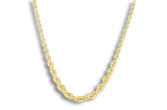 Graduated Rope Chain Necklace