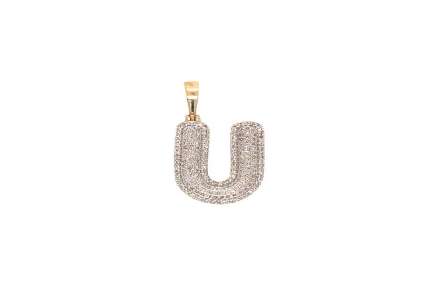 Diamond Bubble Letter Pendant